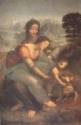 Leonardo  Da Vinci The Virgin and Child with Anne (mk05) oil painting artist